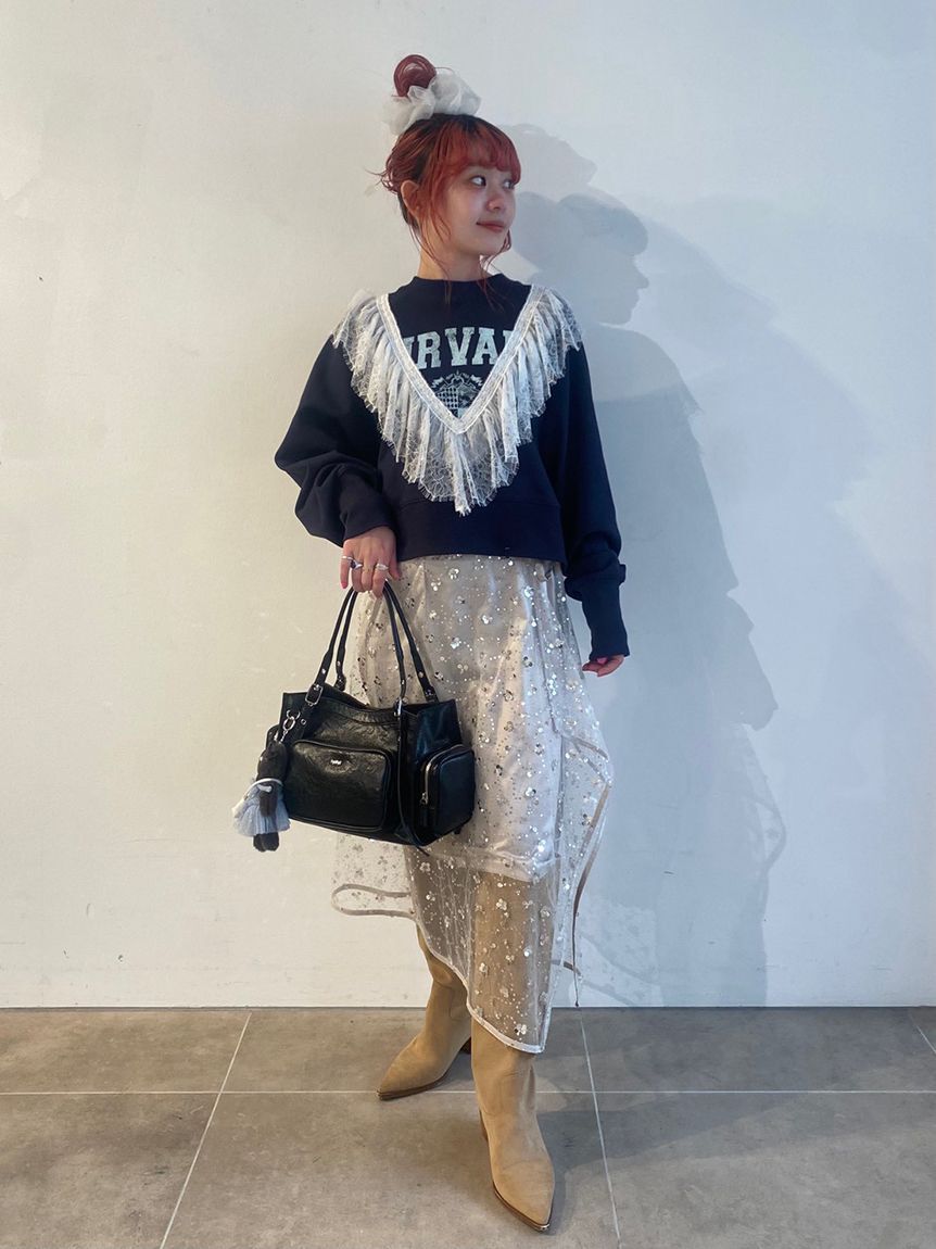 FURFUR「リメイクデザインフリルスウェット」|スウェット・ジャージ|