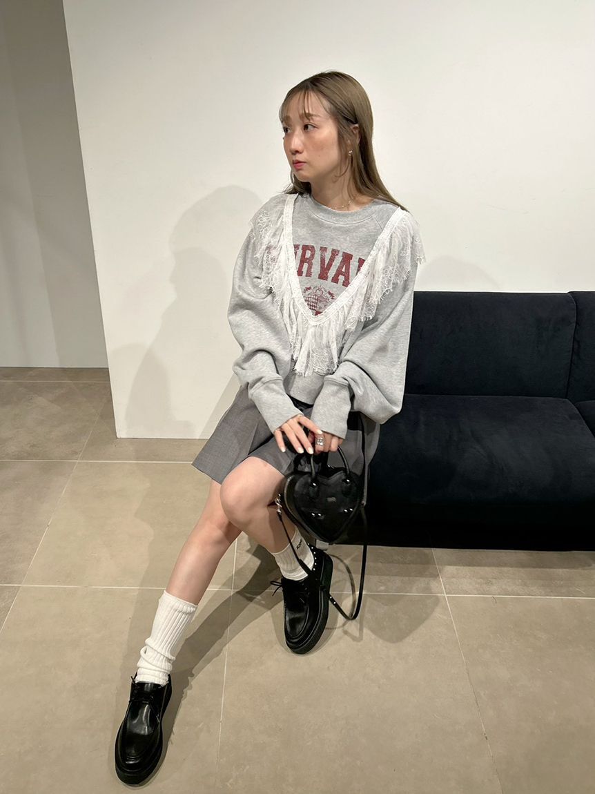 FURFUR「リメイクデザインフリルスウェット」|スウェット・ジャージ|