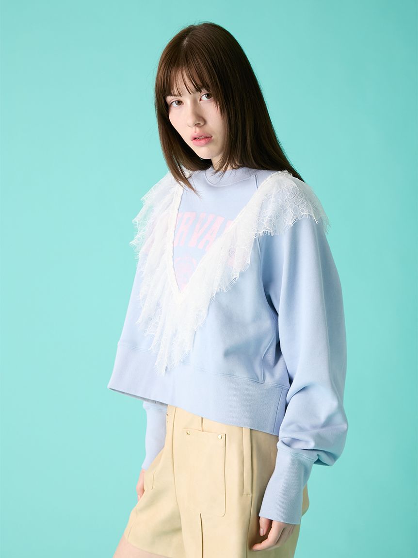 FURFUR「リメイクデザインフリルスウェット」|スウェット・ジャージ|