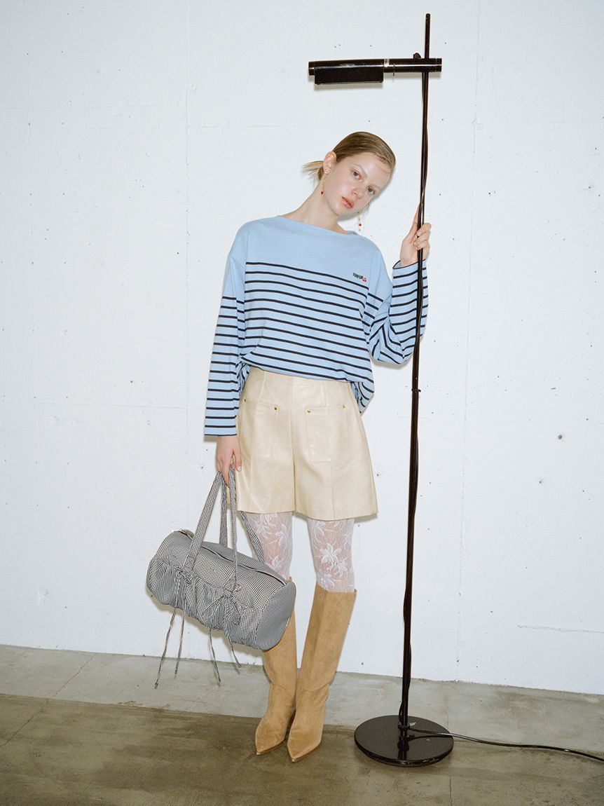 FURFUR「【WEB限定カラー】リボンドラムバッグ」|ショルダー・メッセンジャー|