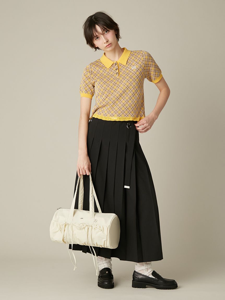 FURFUR「【WEB限定カラー】リボンドラムバッグ」|ショルダー・メッセンジャー|