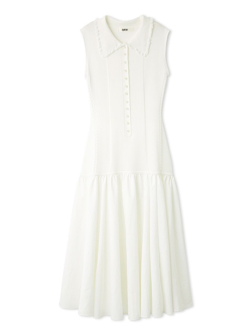FURFUR「ポロニットワンピース」|ワンピース|WHT