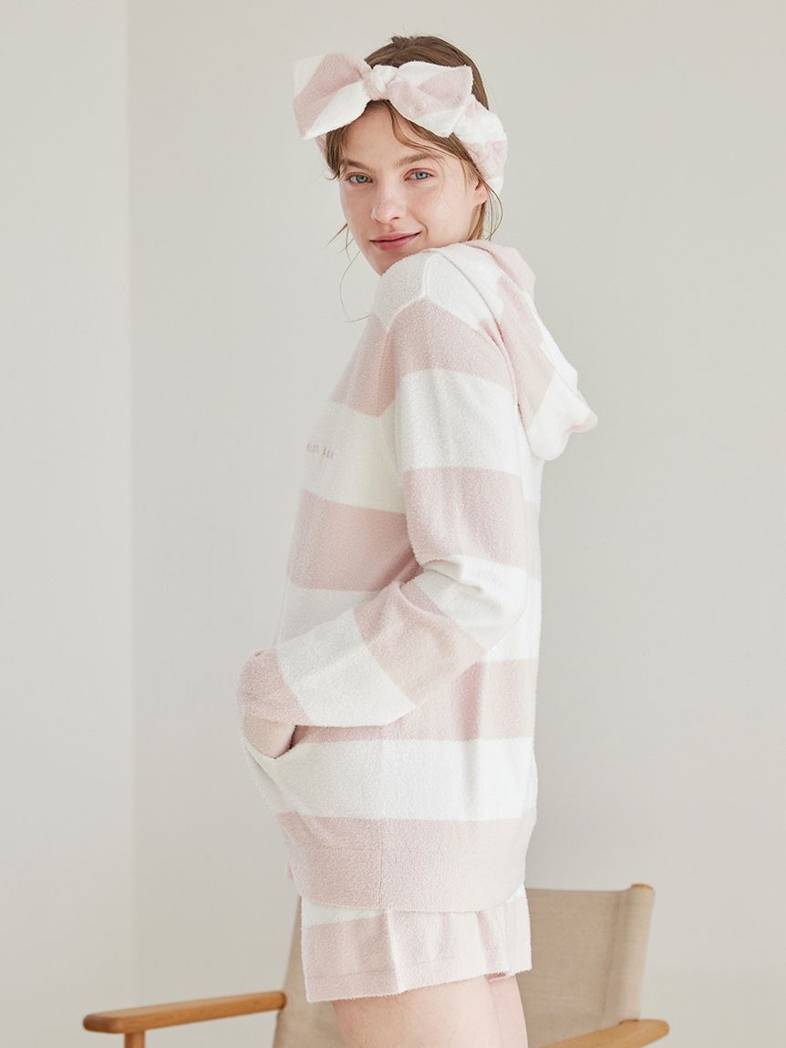 gelato pique「スムーズィー2ボーダーパーカ」|ルームウェア|