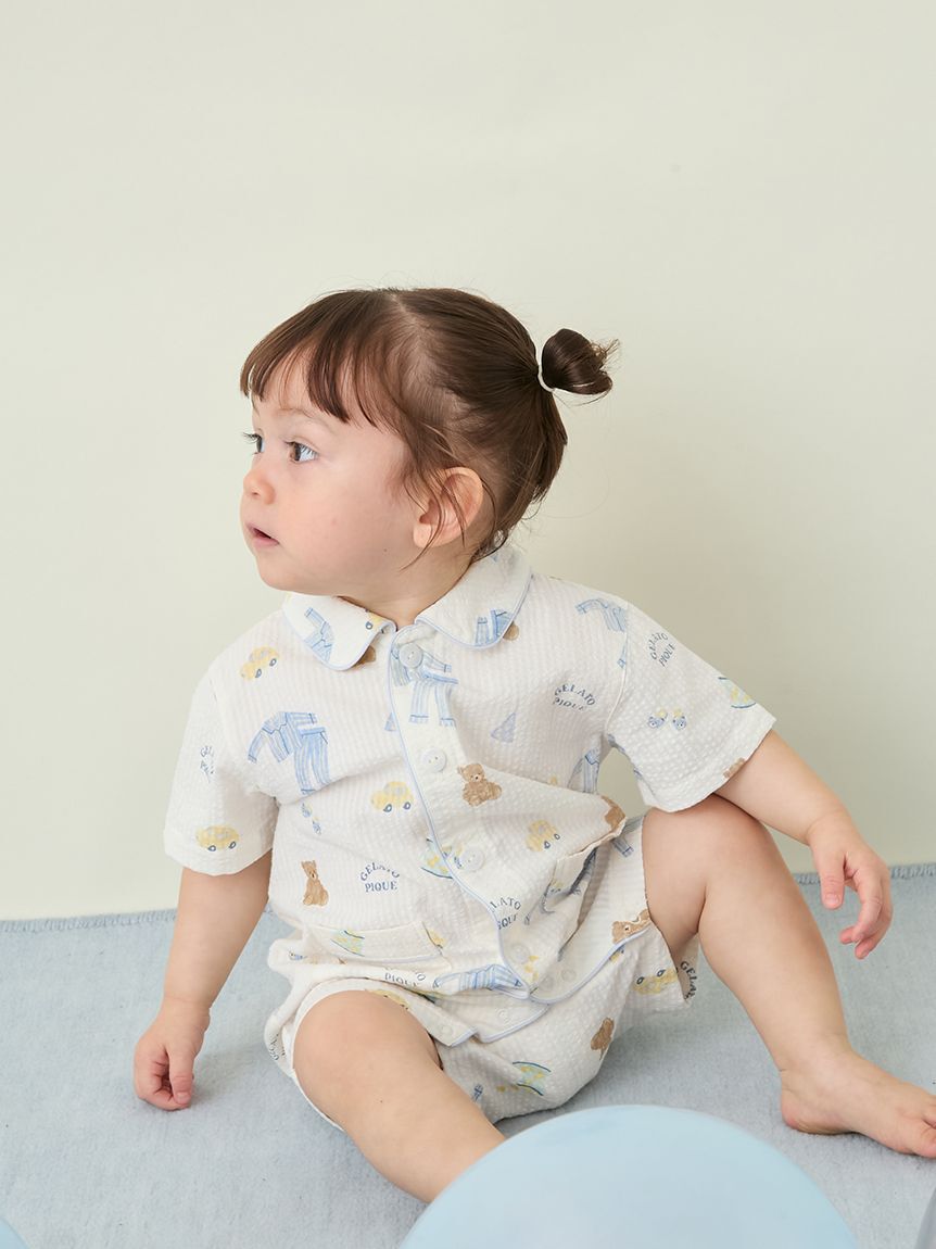GELATO PIQUE KIDS & BABY「【BABY】パジャマパーティー柄ロンパース」|ロンパース|