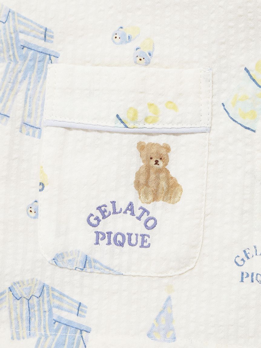 GELATO PIQUE KIDS & BABY「【BABY】パジャマパーティー柄シャツ」|その他ベビーウェア|