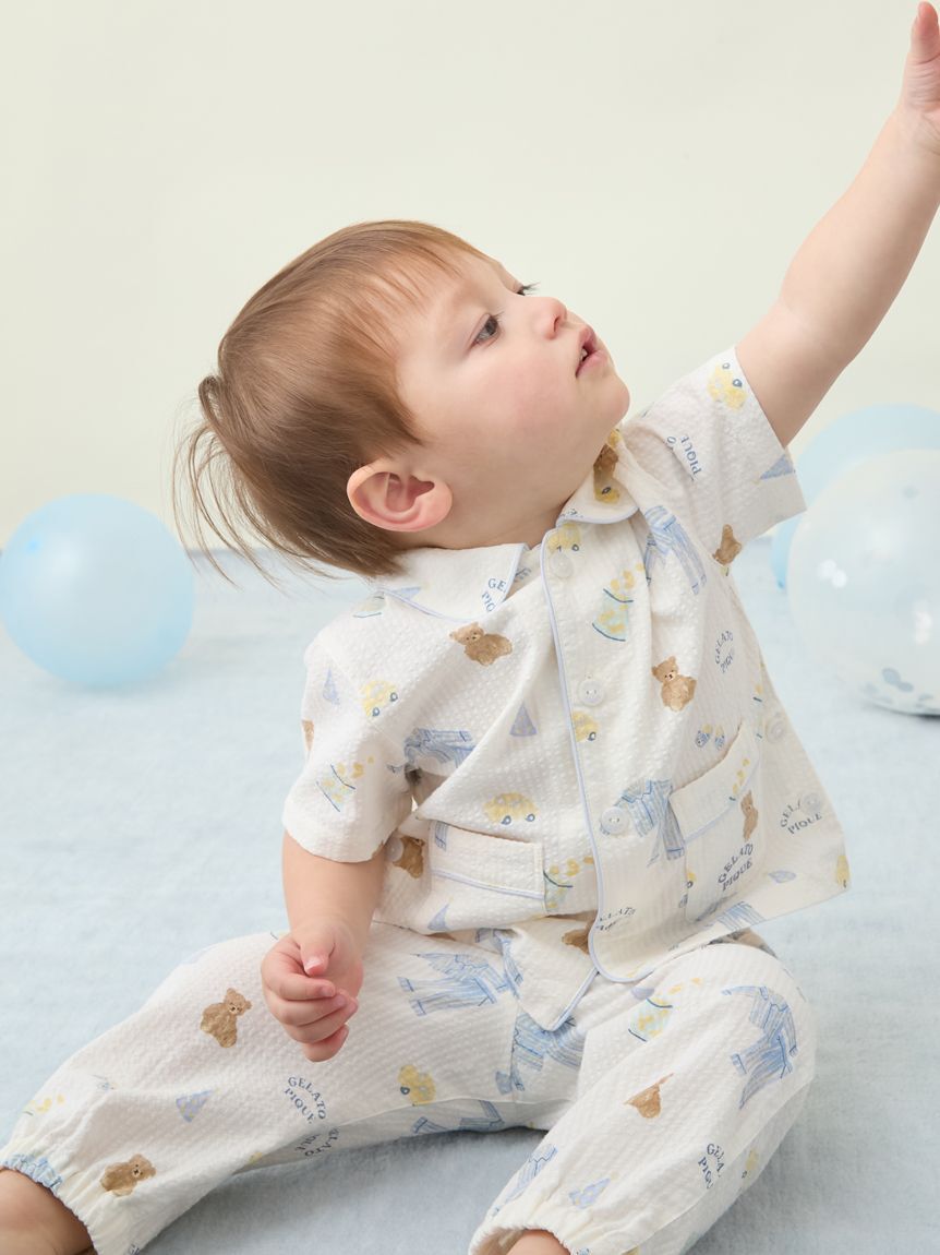 GELATO PIQUE KIDS & BABY「【BABY】パジャマパーティー柄シャツ」|その他ベビーウェア|