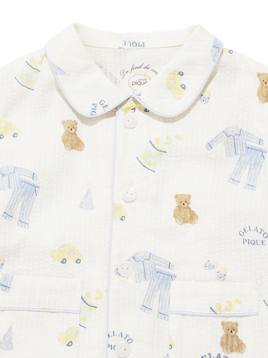 GELATO PIQUE KIDS & BABY「【BABY】パジャマパーティー柄シャツ」|その他ベビーウェア|