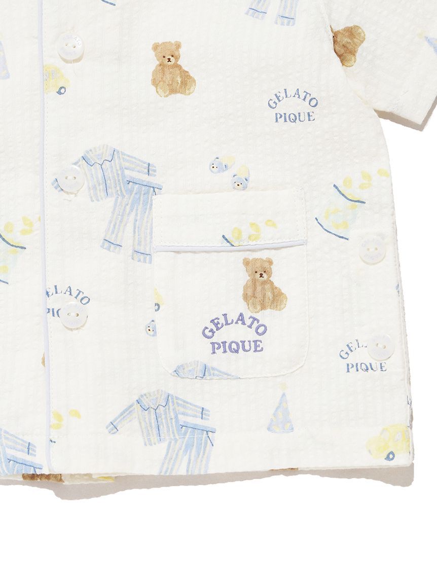 GELATO PIQUE KIDS & BABY「【BABY】パジャマパーティー柄シャツ」|その他ベビーウェア|