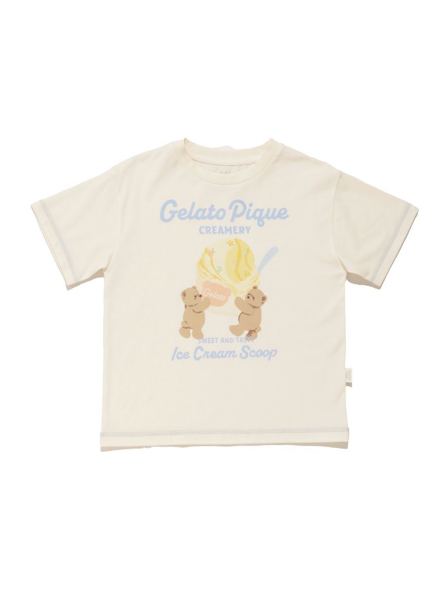 GELATO PIQUE KIDS & BABY「【KIDS】【接触冷感】アイスクリームベアワンポイントTシャツ」|ルームウェア|