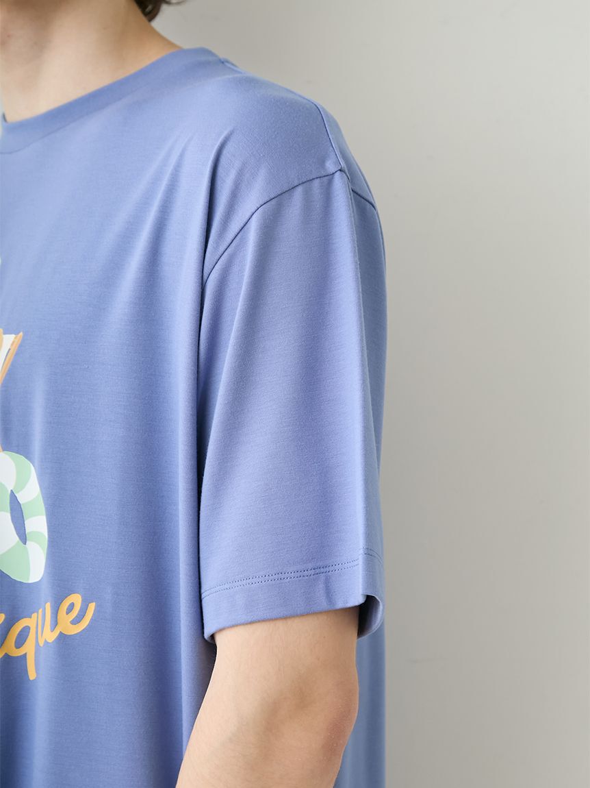 GELATO PIQUE HOMME「【HOMME】【接触冷感】サマーベアワンポイントTシャツ」|ルームウェア|