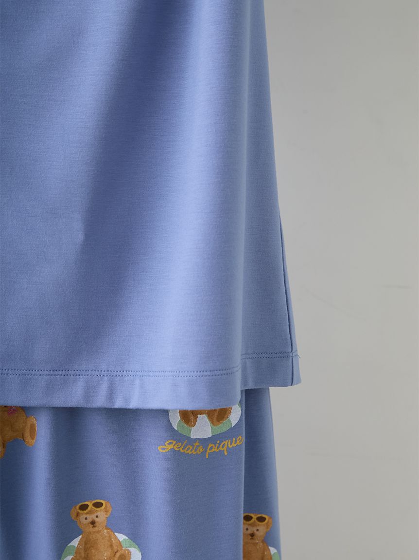 GELATO PIQUE HOMME「【HOMME】【接触冷感】サマーベアワンポイントTシャツ」|ルームウェア|