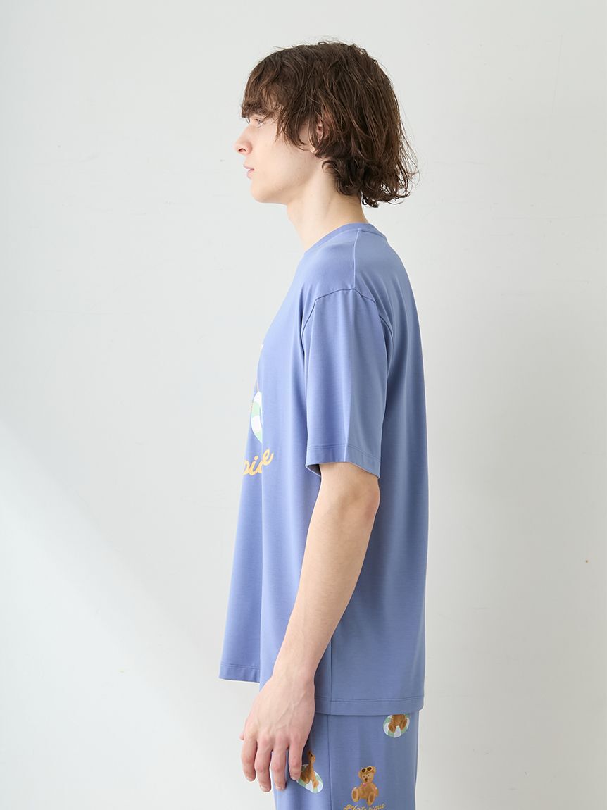 GELATO PIQUE HOMME「【HOMME】【接触冷感】サマーベアワンポイントTシャツ」|ルームウェア|