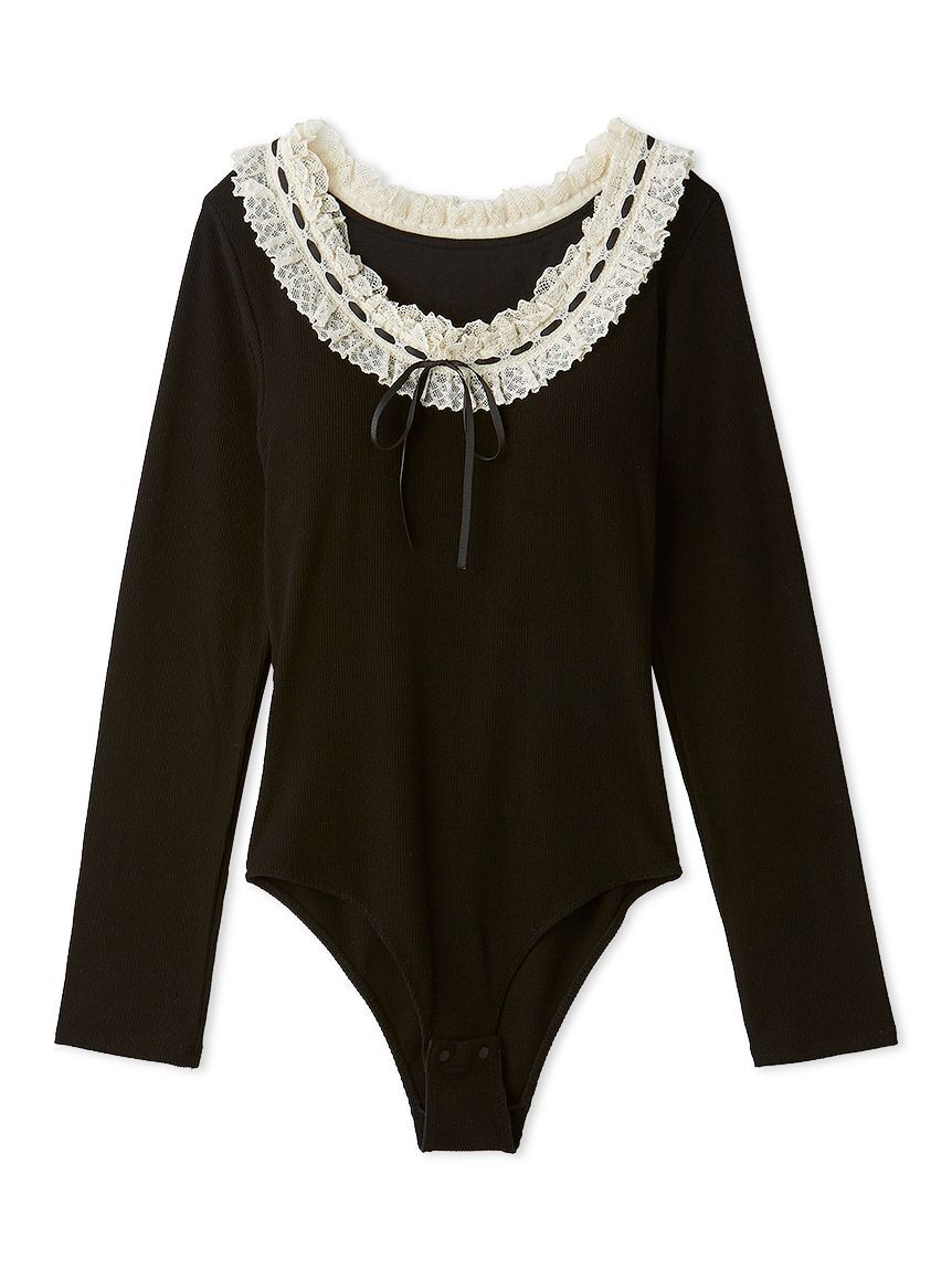 LILY BROWN Lingerie「【LILY BROWN Lingerie】フリルレースボディスーツ」|Tシャツ・カットソー|