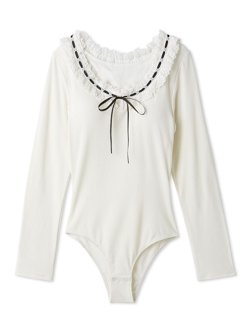 LILY BROWN Lingerie「【LILY BROWN Lingerie】フリルレースボディスーツ」|Tシャツ・カットソー|