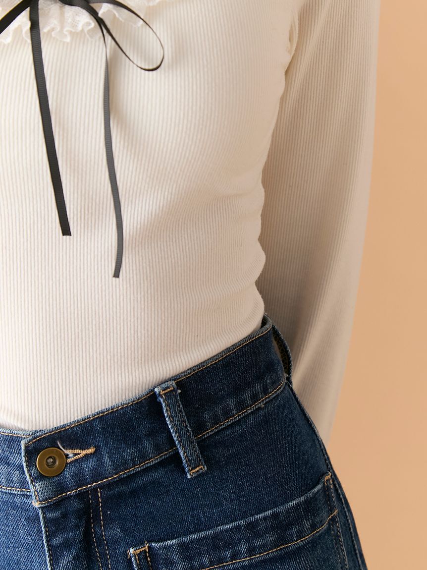 LILY BROWN Lingerie「【LILY BROWN Lingerie】フリルレースボディスーツ」|Tシャツ・カットソー|