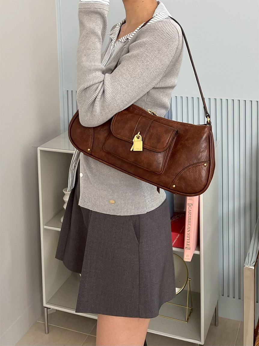 LILY BROWN「パッドロックホーボーバッグ」|ハンドバッグ|