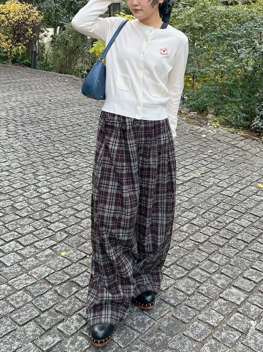 LILY BROWN「love letterコンパクトニットカーデ」|カーディガン|