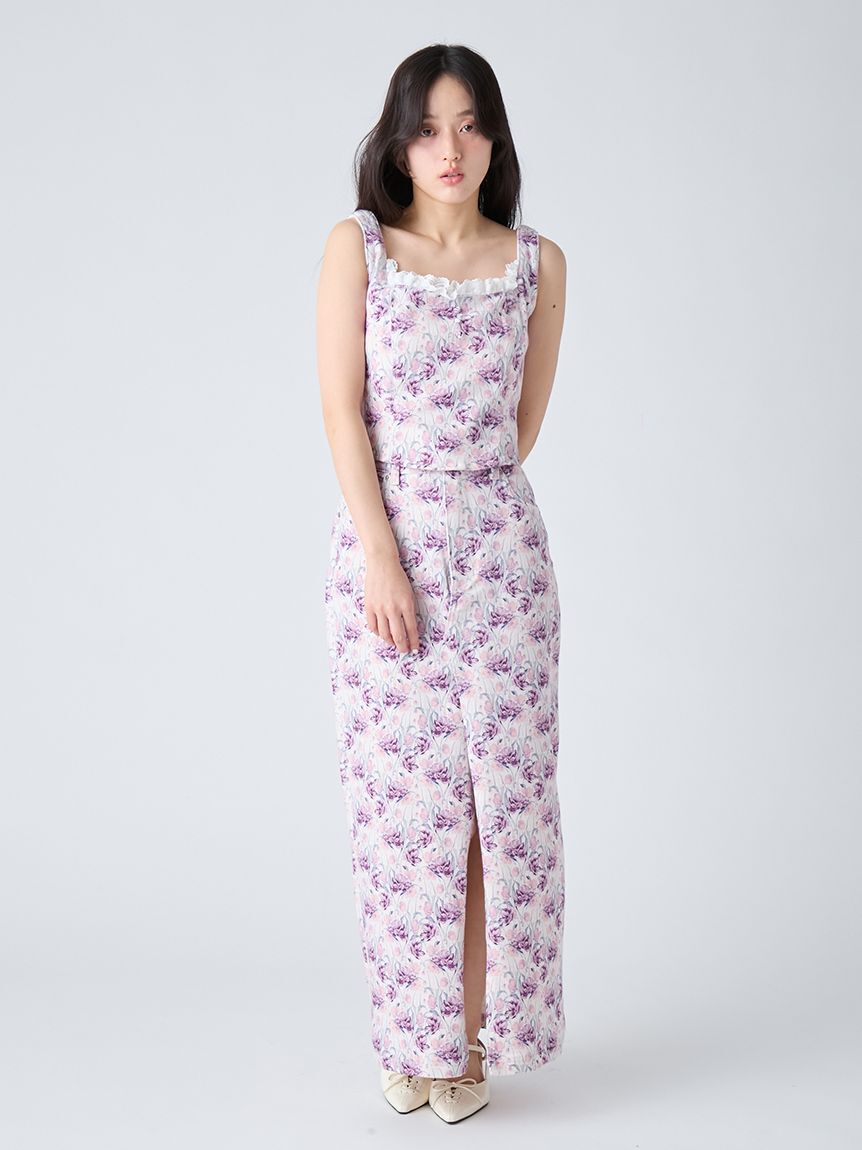 LILY BROWN「デニムロングスカート」|スカート|