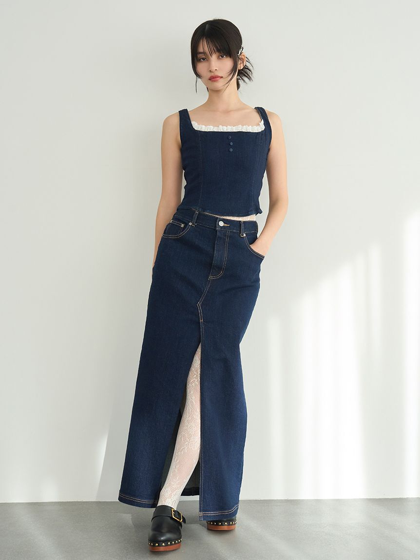 LILY BROWN「デニムロングスカート」|スカート|