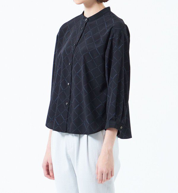 MACKINTOSH PHILOSOPHY「レタリングジオメトリープリントブラウス」|シャツ・ブラウス|