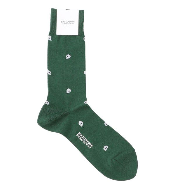 MACKINTOSH PHILOSOPHY「ゴースト カジュアルソックス」|ソックス|ライトグリーン