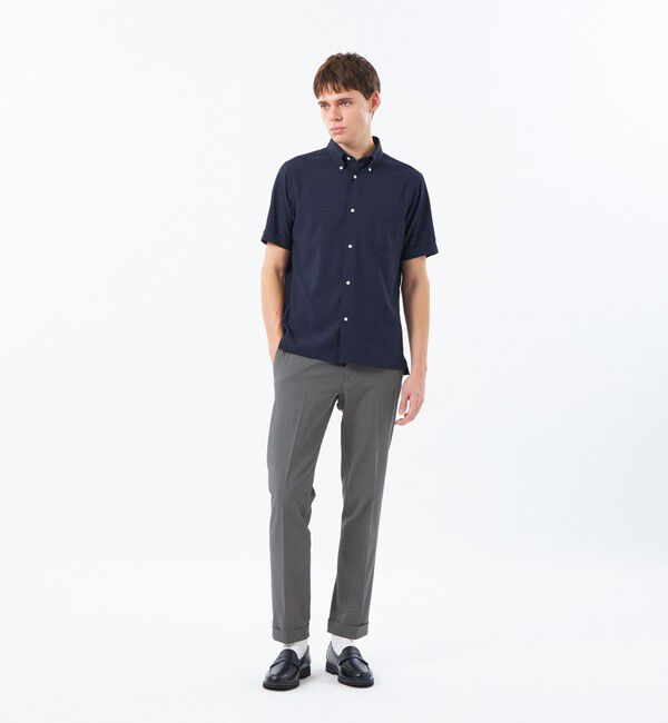 MACKINTOSH PHILOSOPHY「トロッター スクエアボタンダウン ナローサッカーストライプ」|シャツ・ブラウス|