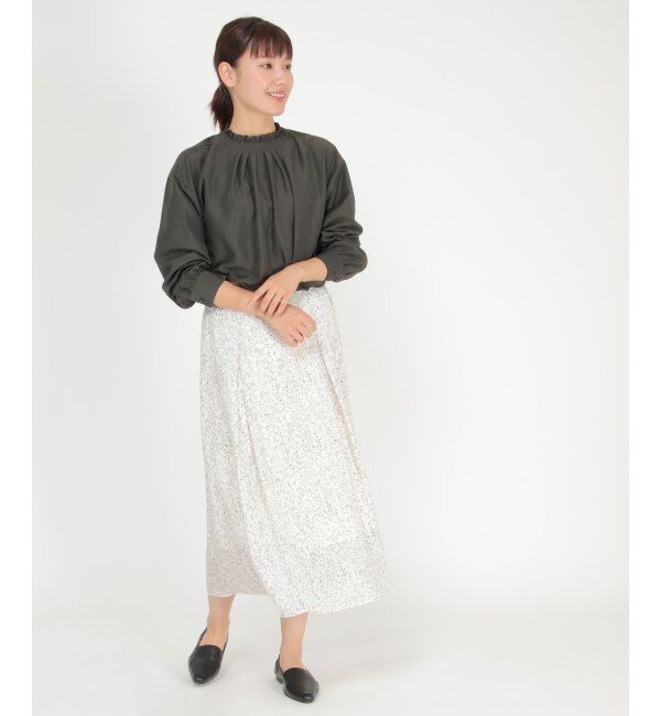 ikka「プリントタックスカート」|スカート|