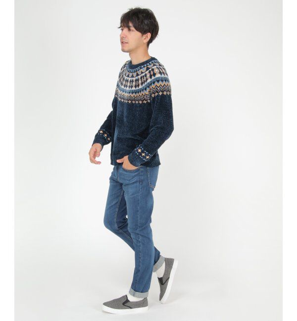 ikka「球心柄モールクルーニット」|ニット・セーター|