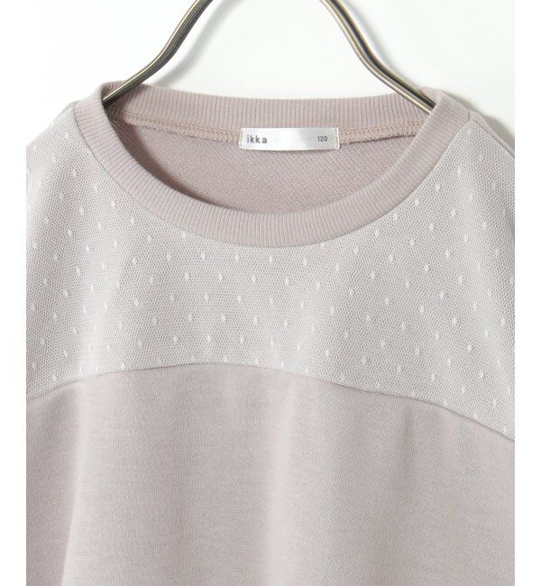 ikka kids「チュール重ね裏毛プルオーバー（120~160cm）」|Tシャツ・カットソー|