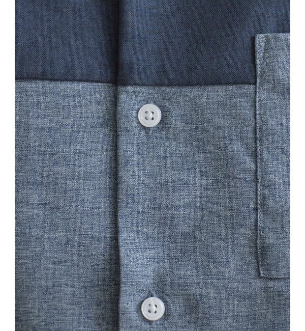 ikka「バイカラーオープンカラーシャツ」|シャツ・ブラウス|