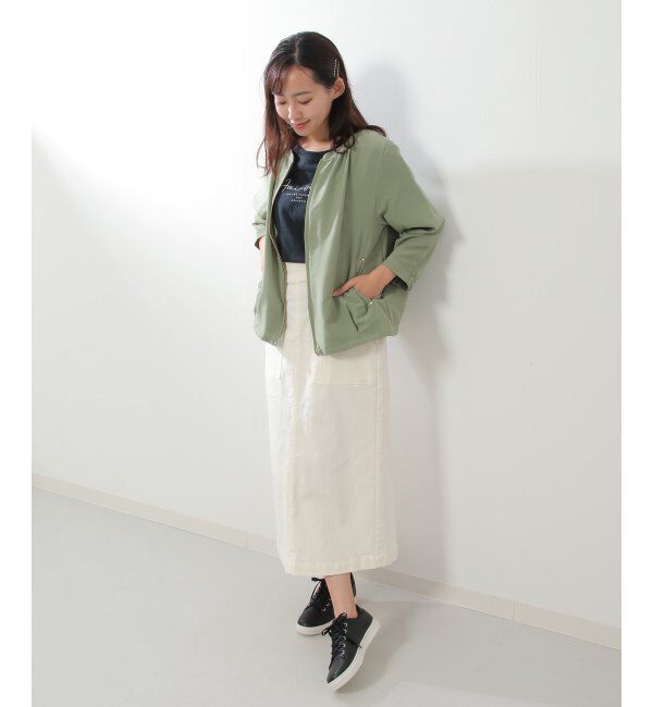 ikka「シアシャツブルゾン」|ブルゾン・スタジャン|