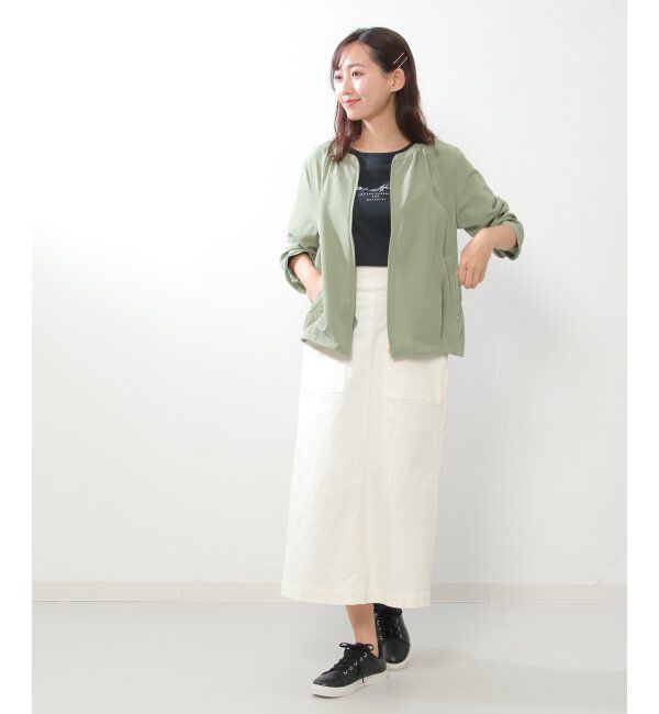 ikka「シアシャツブルゾン」|ブルゾン・スタジャン|