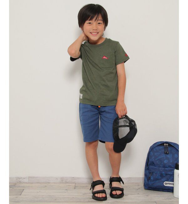 ikka kids「【親子おそろい】URBAN NATURE LIFE アーバンネイチャーライフ ワッペンTシャツ（120~160cm）」|Tシャツ・カットソー|