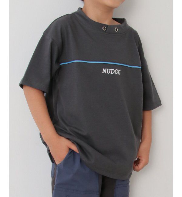 ikka kids「ルーイカラー胸パイピングTシャツ（120~160cm）」|Tシャツ・カットソー|