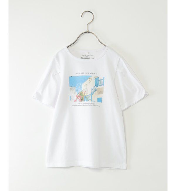ikka kids「【親子コーデ】袖タック冷感プリントTシャツ（120~160cm）」|Tシャツ・カットソー|