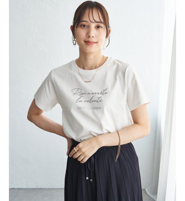 ikka「冷感ロゴフォトプリントTシャツ」|Tシャツ・カットソー|