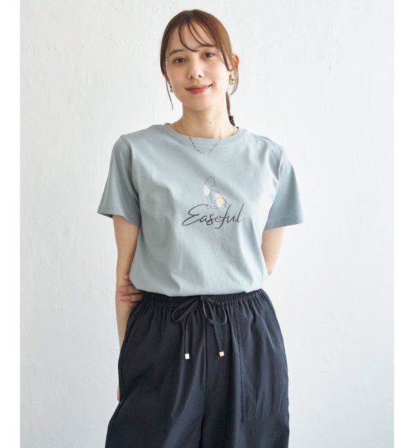 ikka「冷感ロゴフォトプリントTシャツ」|Tシャツ・カットソー|