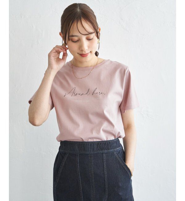 ikka「冷感ロゴフォトプリントTシャツ」|Tシャツ・カットソー|