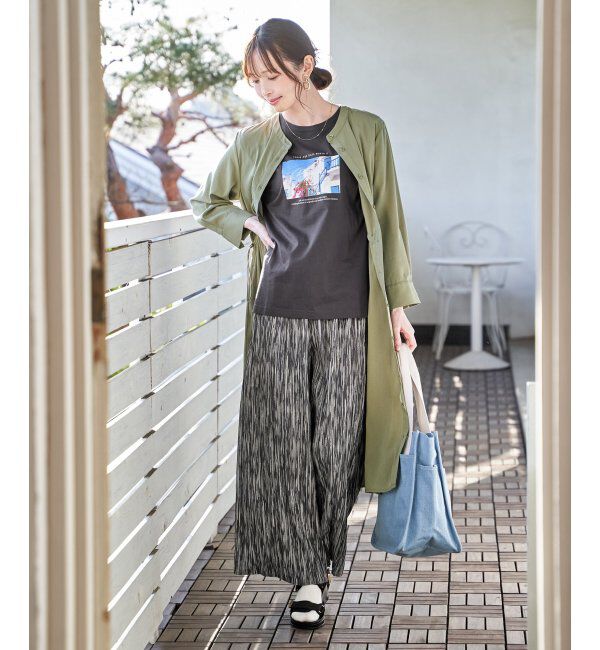 ikka「冷感ロゴフォトプリントTシャツ」|Tシャツ・カットソー|