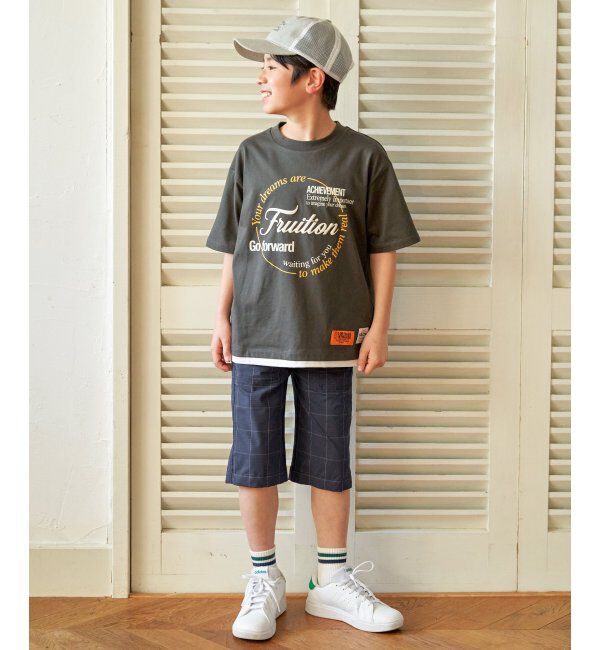 ikka kids「リネンライク刺繍ロゴメッシュキャップ」|その他|