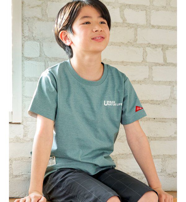 ikka kids「URBAN NATURE LIFE アーバンネイチャーライフ ドライCOOLバックプリントTシャツ（120~160cm）」|Tシャツ・カットソー|