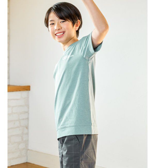 ikka kids「URBAN NATURE LIFE アーバンネイチャーライフ ドライCOOLバックプリントTシャツ（120~160cm）」|Tシャツ・カットソー|