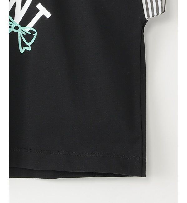 ikka kids「【セットアップ対応】冷感メッシュ袖リボンゆるプルオーバー（120~160cm）」|Tシャツ・カットソー|