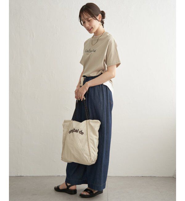 ikka「【接触冷感】裾レイヤードプリントTシャツ」|その他|