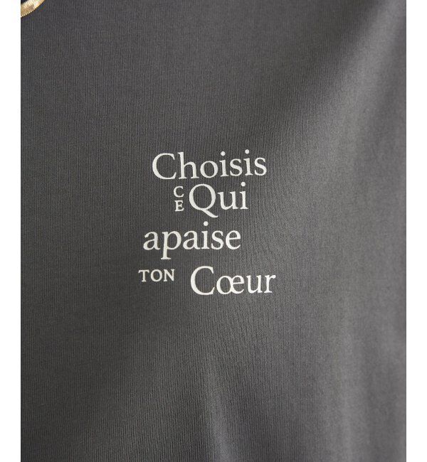 ikka「【接触冷感】裾レイヤードプリントTシャツ」|その他|