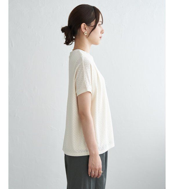 ikka「【お得だ値】冷感アイレットレースプルオーバー」|その他|