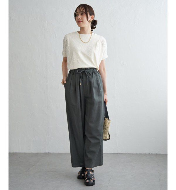 ikka「【お得だ値】冷感アイレットレースプルオーバー」|その他|