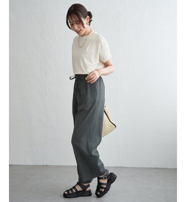 ikka「【お得だ値】冷感アイレットレースプルオーバー」|その他|