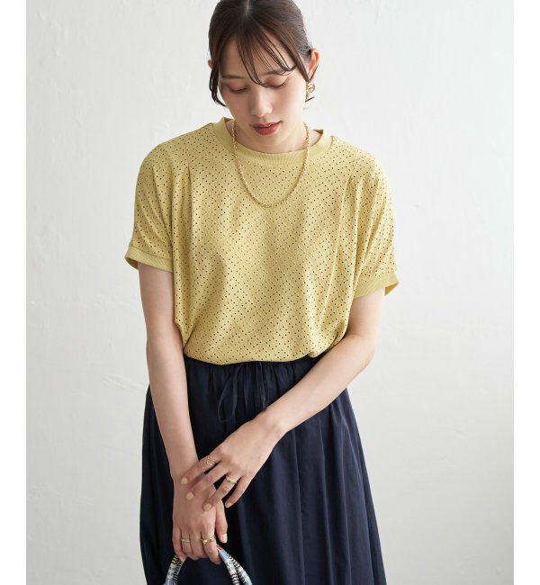 ikka「【お得だ値】冷感アイレットレースプルオーバー」|その他|