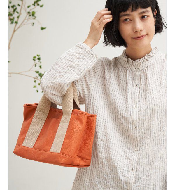 Lbc with Life「仕切りミニトートバッグ」|その他|オレンジ